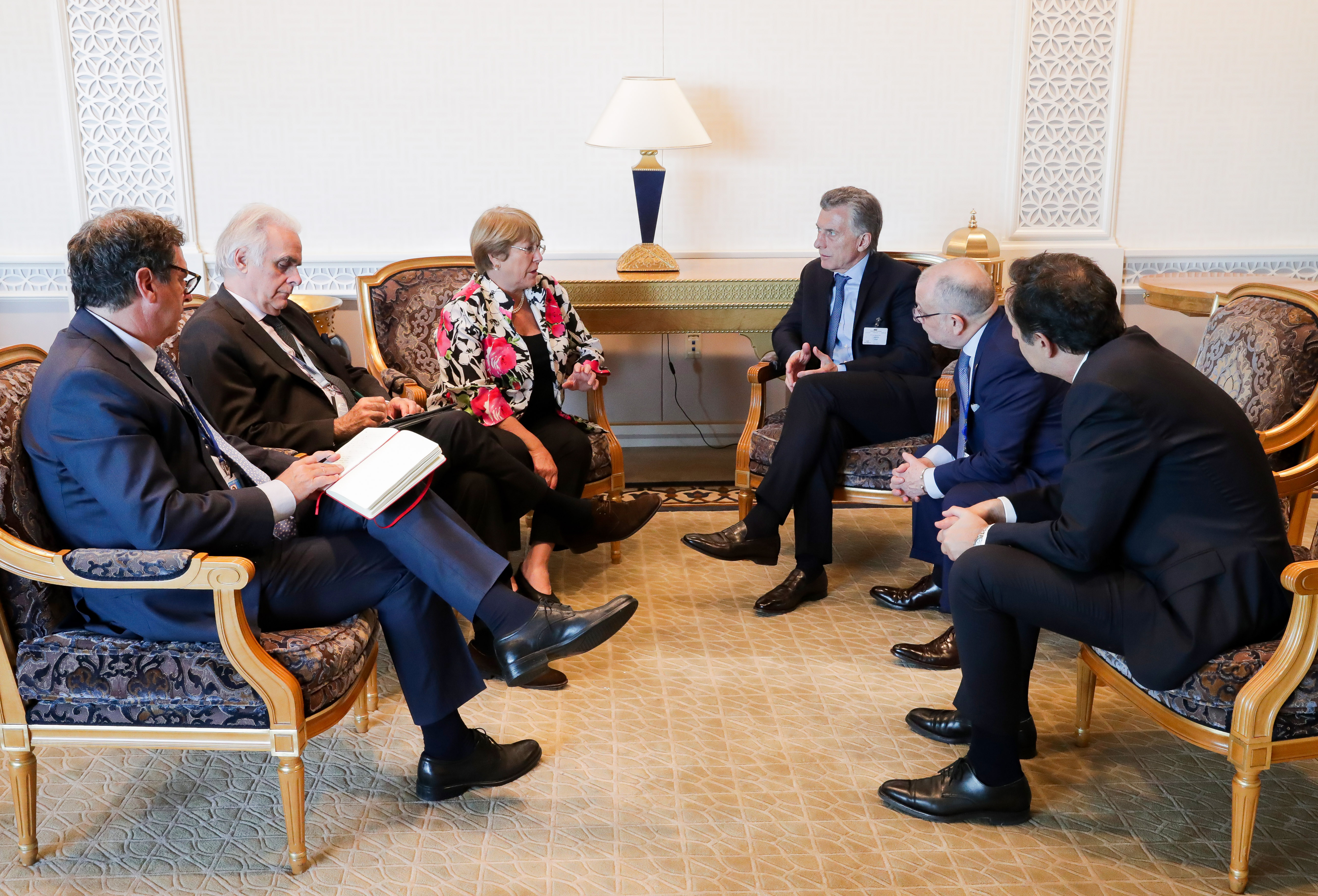 El Presidente Mauricio Macri se reunió con Michelle Bachelet.