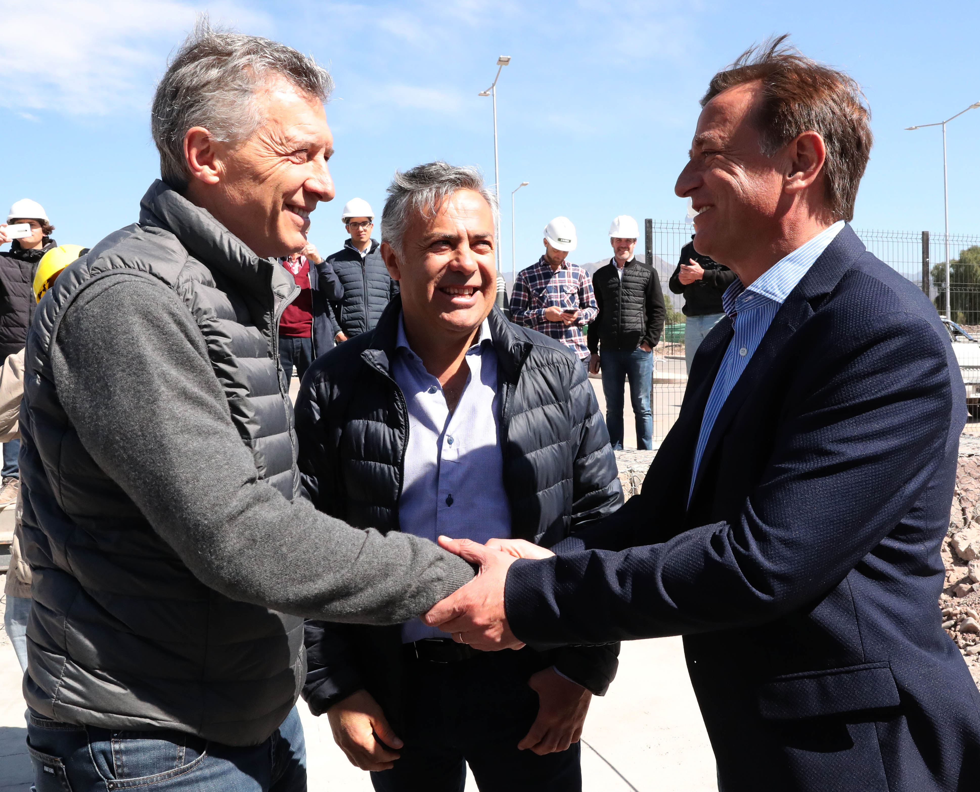 El Presidente Macri recorrió obras en la Provincia de Mendoza.
