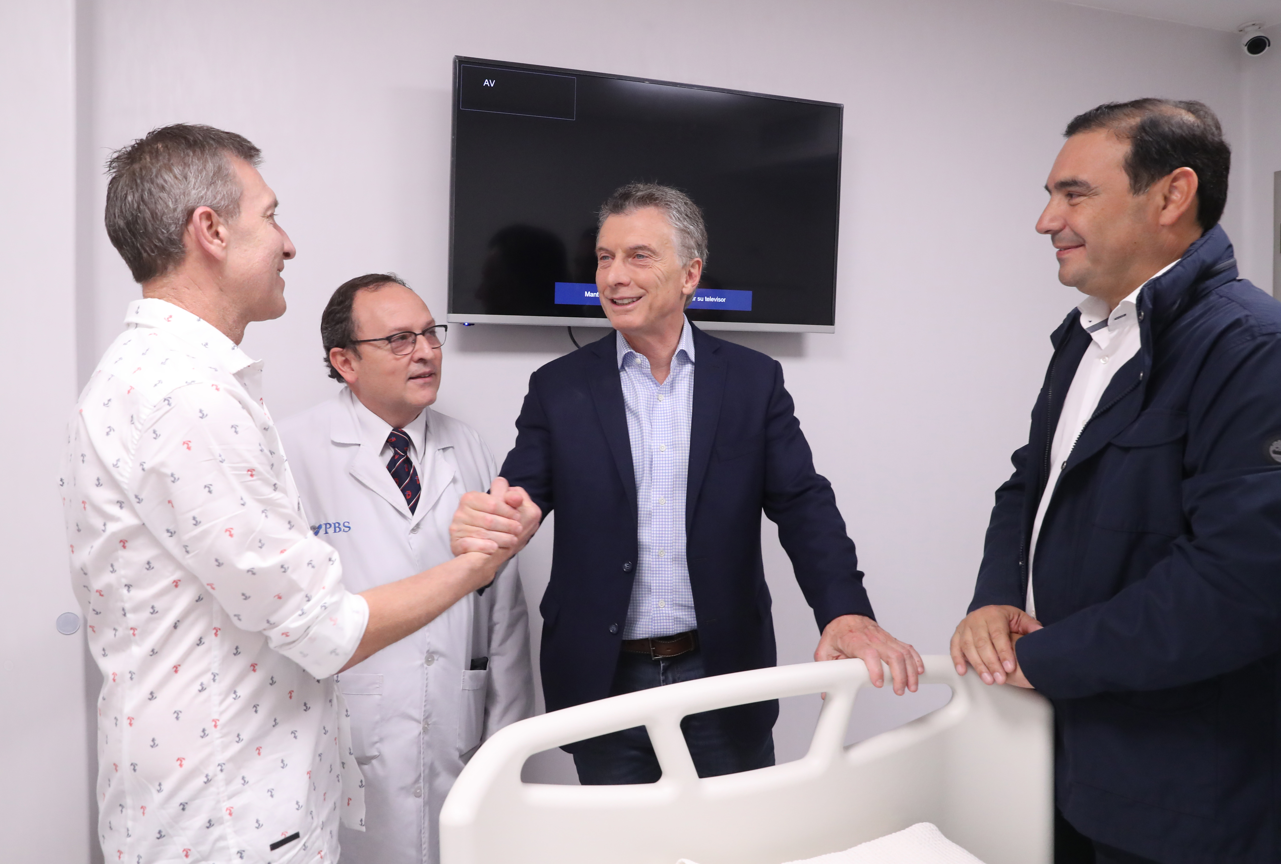 El Presidente Macri visitó el Instituto de Cardiología de Corrientes.