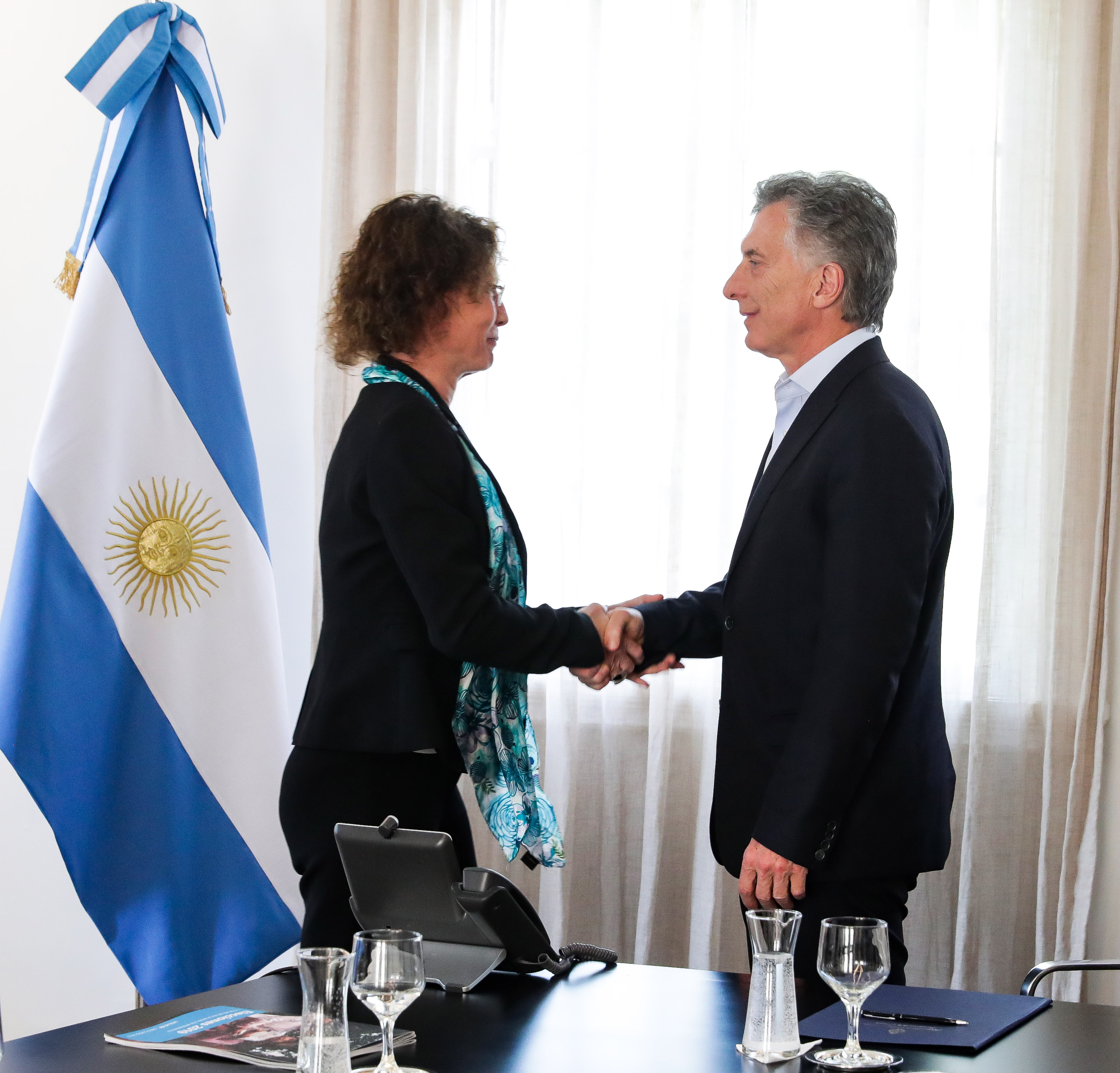 El Presidente Macri recibió a directivos de Unicef en la Argentina.