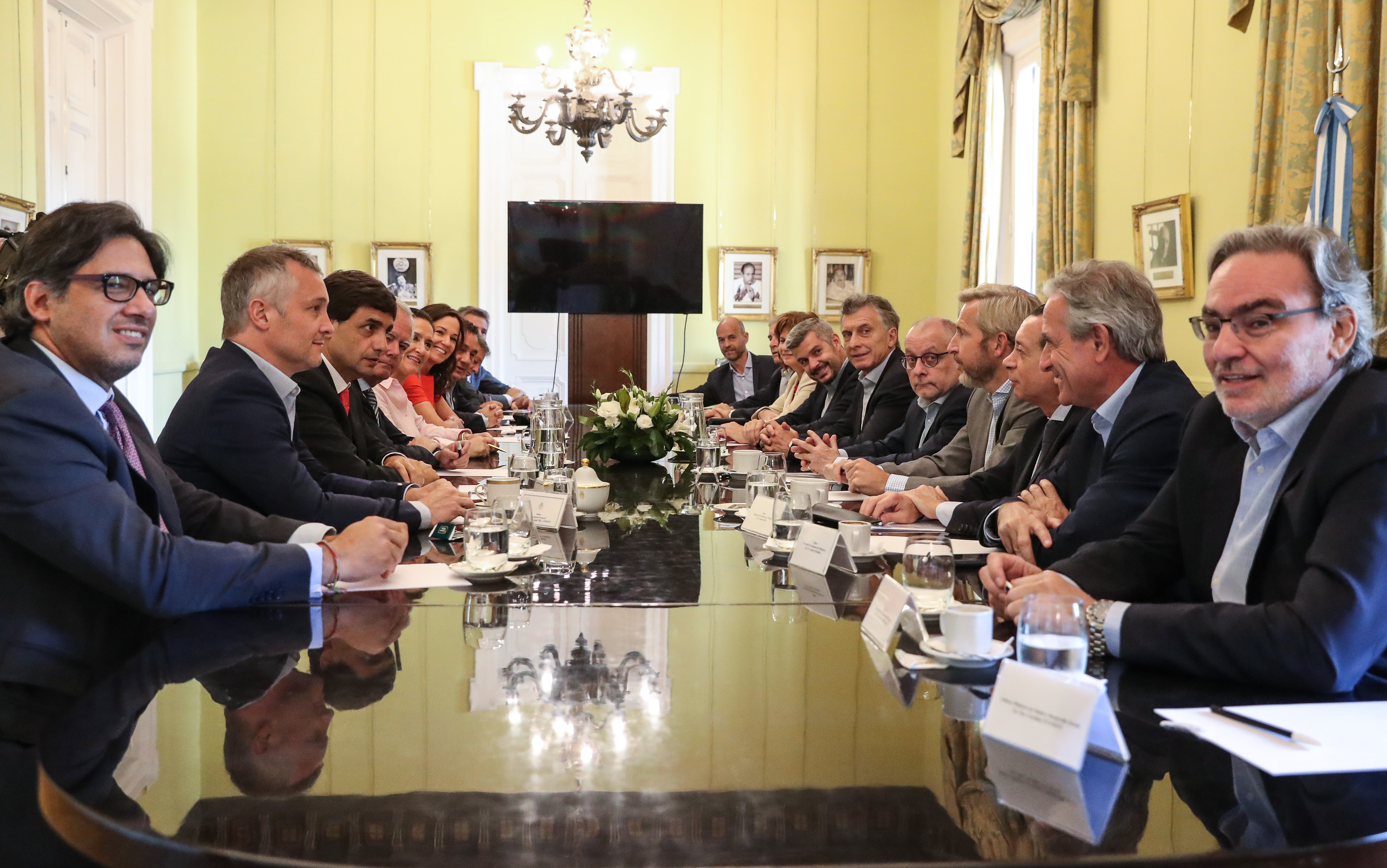 El Presidente Macri encabezó una reunión de Gabinete nacional, en Casa Rosada.