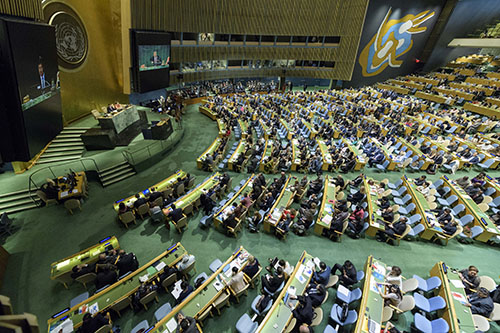 Wide view of the Hall

General Assembly Seventy-second session, 93rd plenary meeting

Election of five non-permanent members of the Security Council