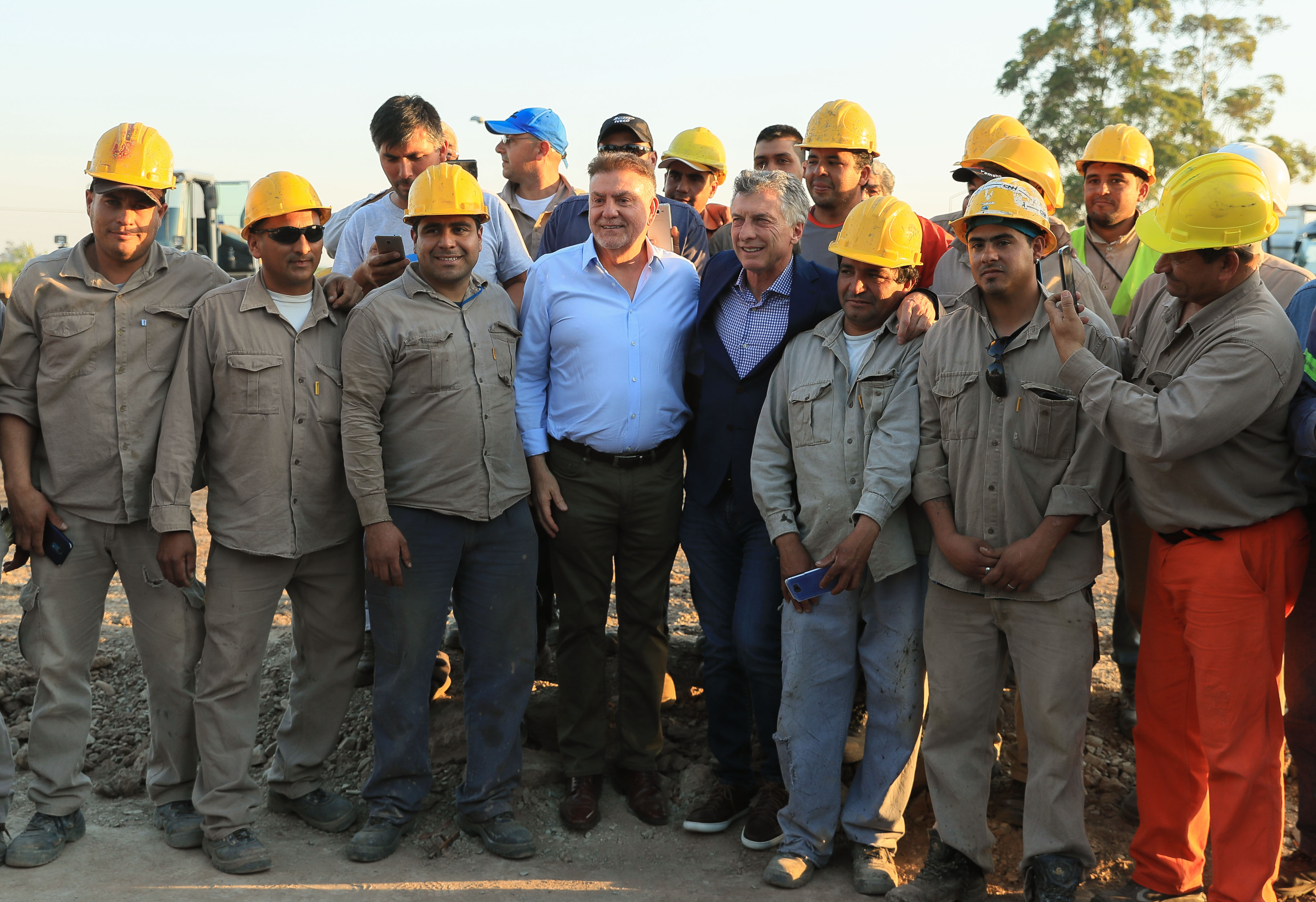 El Presidente Macri recorrió obras hídricas en la provincia de Tucumán.