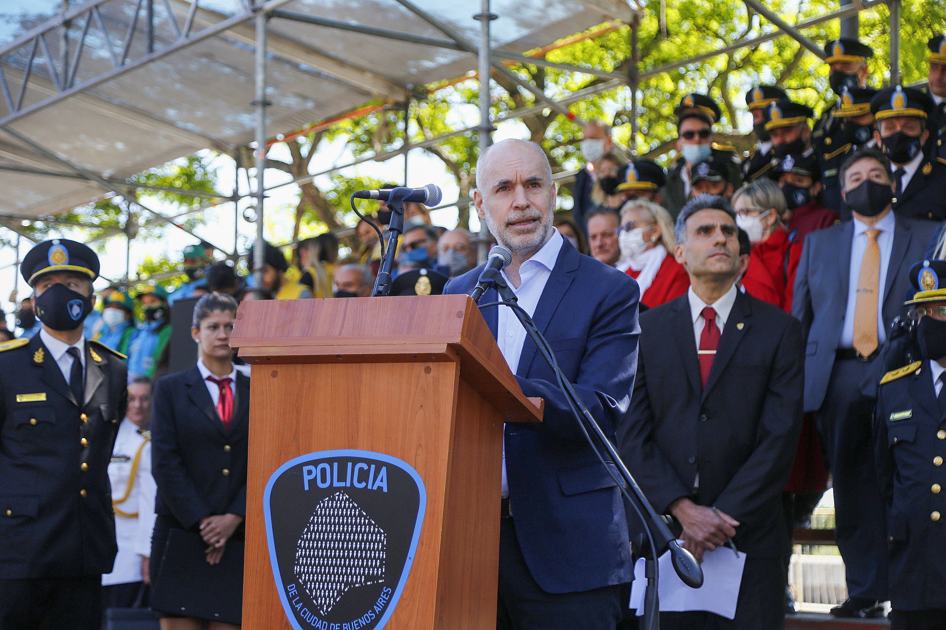 Rodríguez Larreta en el 5º aniversario de la Policía de la Ciudad.