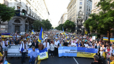 Se llevó a cabo la marcha “Estamos con Ucrania”.