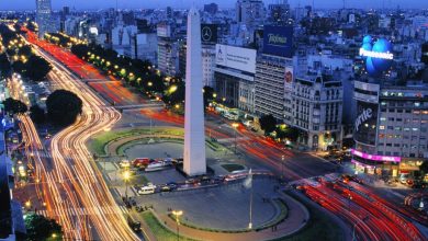 El Obelisco en la Ciudad de Buenos Aires, capital de la Argentina.