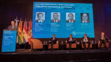 El presidente del Banco Central de la República Argentina (BCRA), Miguel Ángel Pesce, expuso en el panel de cierre de las Jornadas Monetarias y Bancarias 2022.