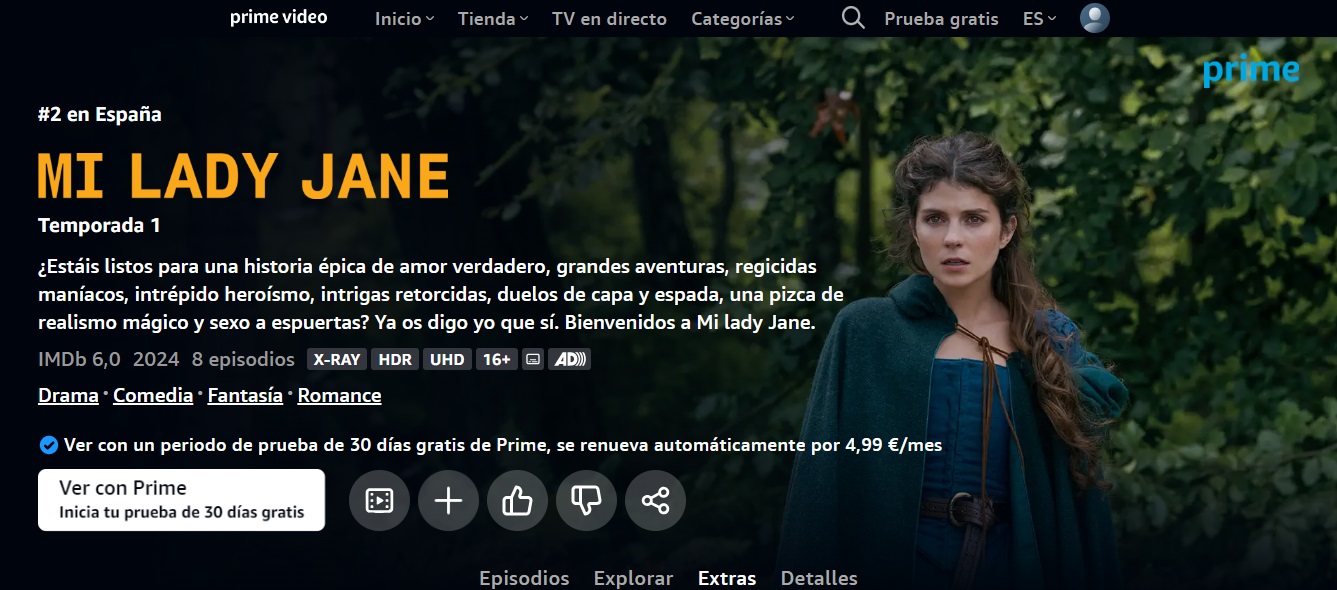 Descubre la Serie Mi Lady Jane en Prime Video - Política 3D